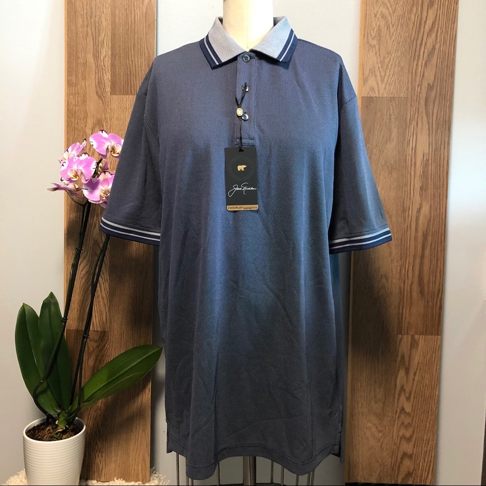*NWT* Men's Jack Nicklaus Birdseye Golf Polo, Size M
